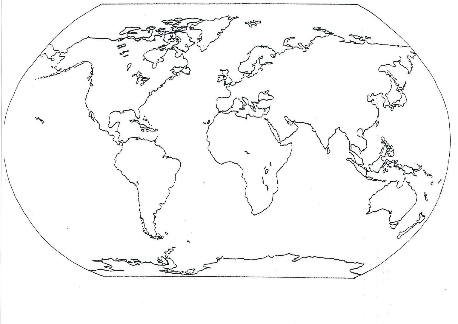 7 Continents World Map