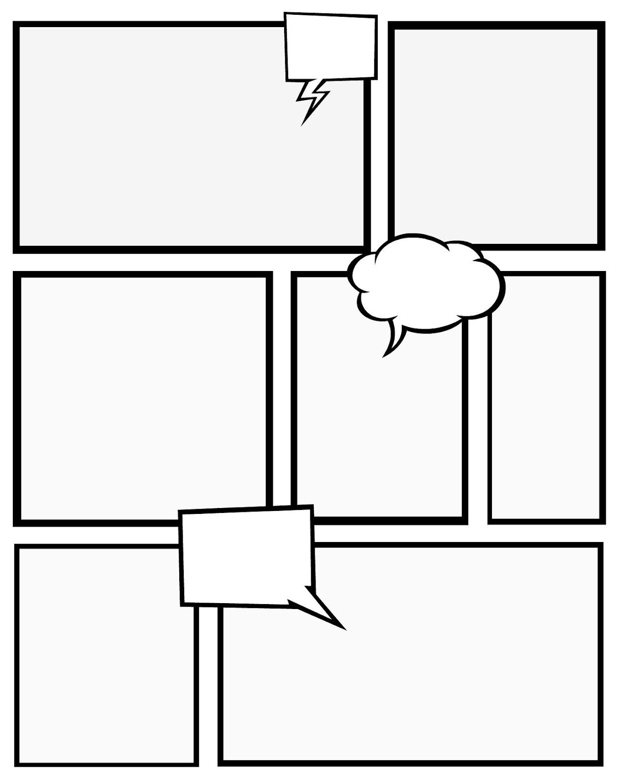 Comic Book Layout Template