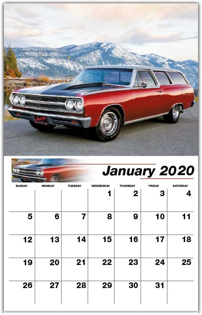 January 2020 Home Wall Calendar