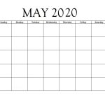 May 2020 Blank Planner