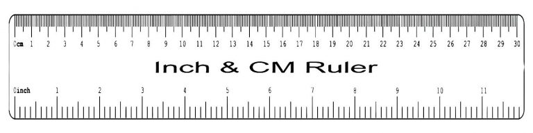 printable ruler actual size 6 inch 12 inch mm cm
