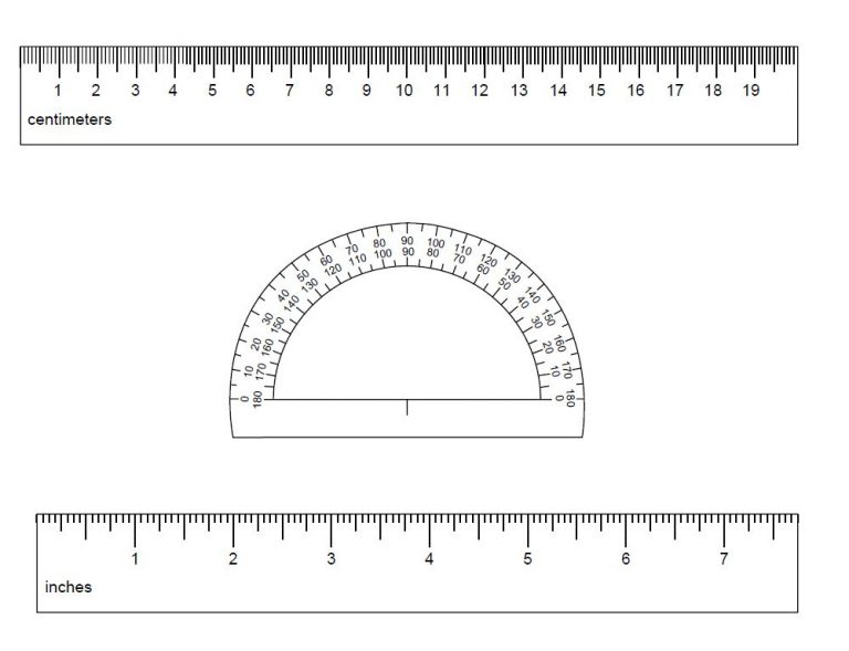 free ruler image inches mm