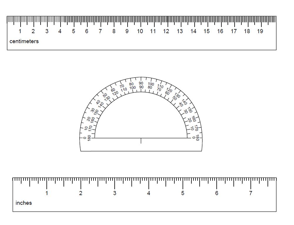 Printable scale ruler