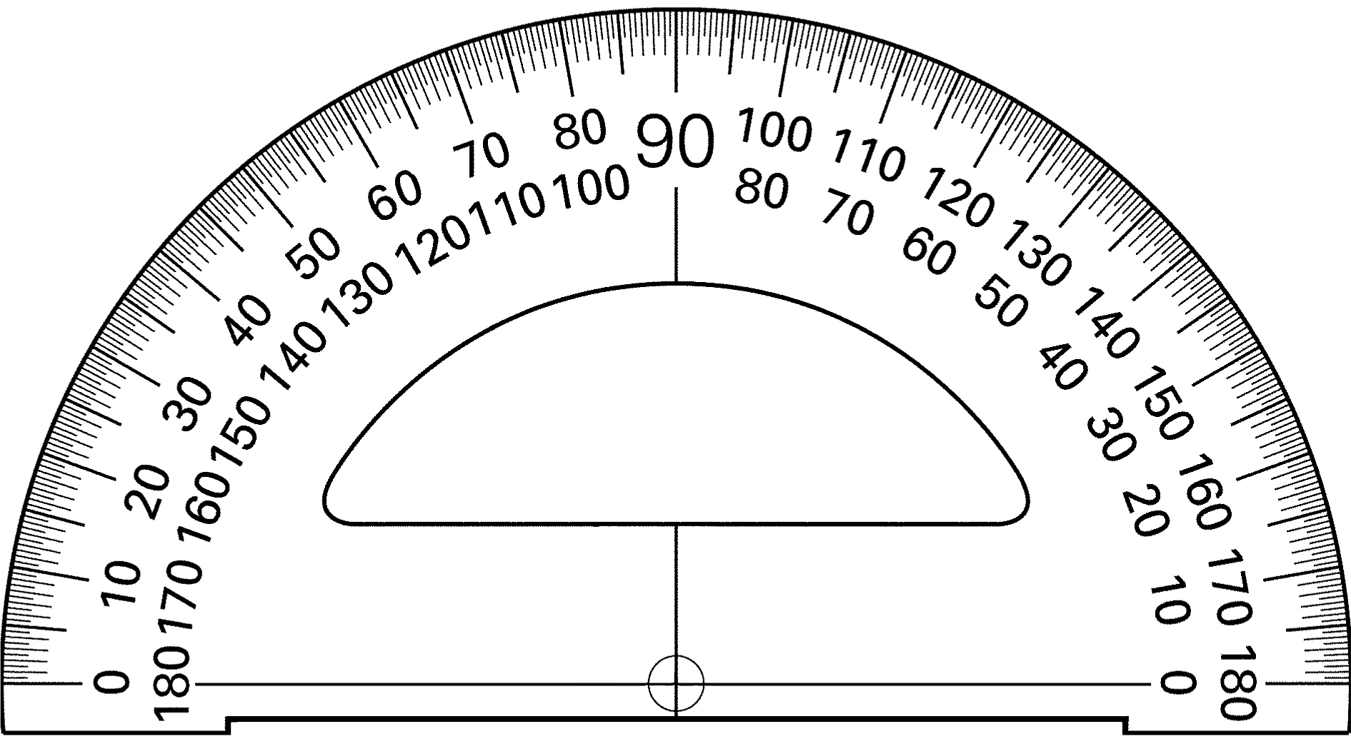 Actual Size Printable Protractor Printable Word Searches