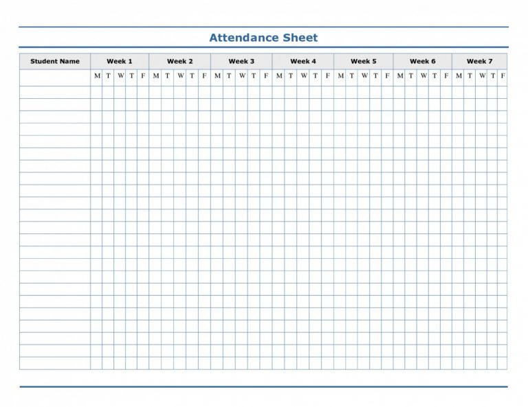 Excel Employee Attendance Sheet 2019