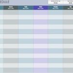 Free weekly Schedule Template
