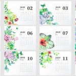 Beautiful 2020 Yearly Calendar