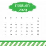 February 2020 Wall Calendar