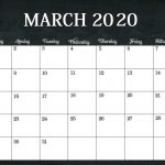 Free March 2020 Edit Calendar