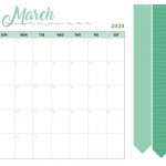 March 2020 Desk Calendar Template