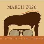 March 2020 Desktop Calendar