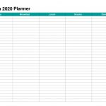 March 2020 Schedule Planner