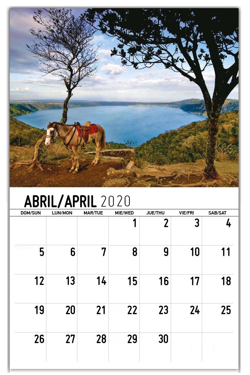 April 2020 Home Wall Calendar