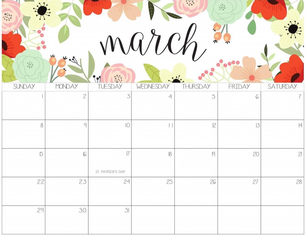 Best March 2020 Floral Calendar
