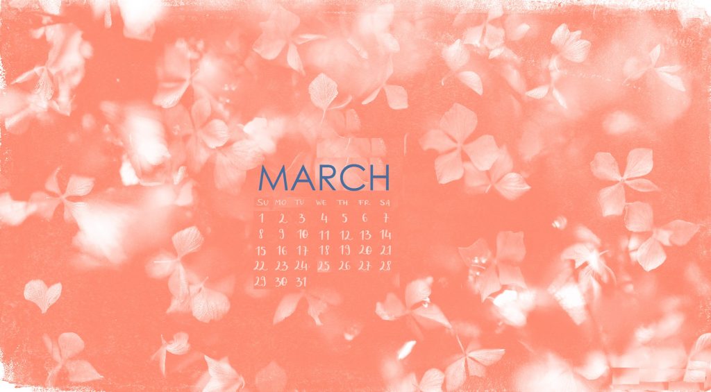 Floral March 2020 Desktop Background