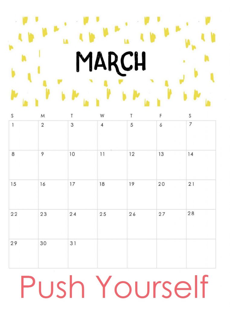 March 2020 Quotes Calendar