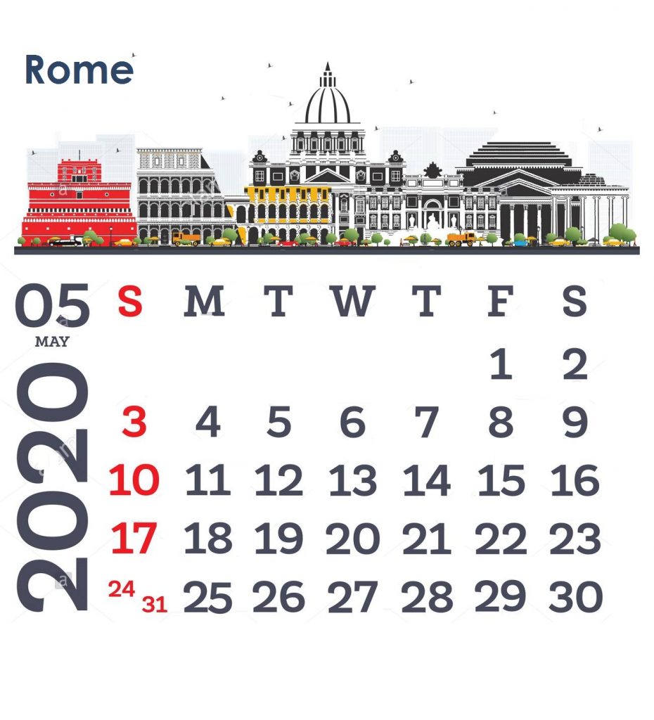 Latest May 2020 Calendar Design