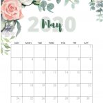 Latest May 2020 Cute Calendar