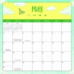 May 2020 Table Calendar