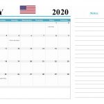 May 2020 USA Federal Holidays Calendar