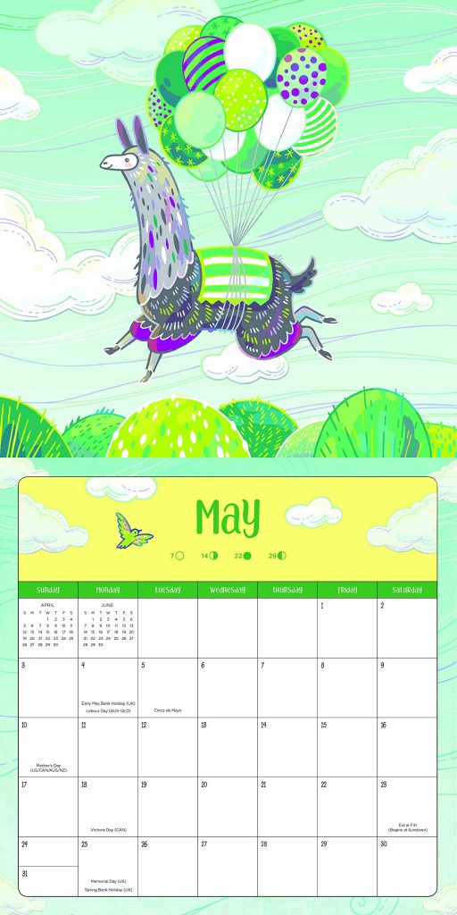 Printable May 2020 Wall Calendar