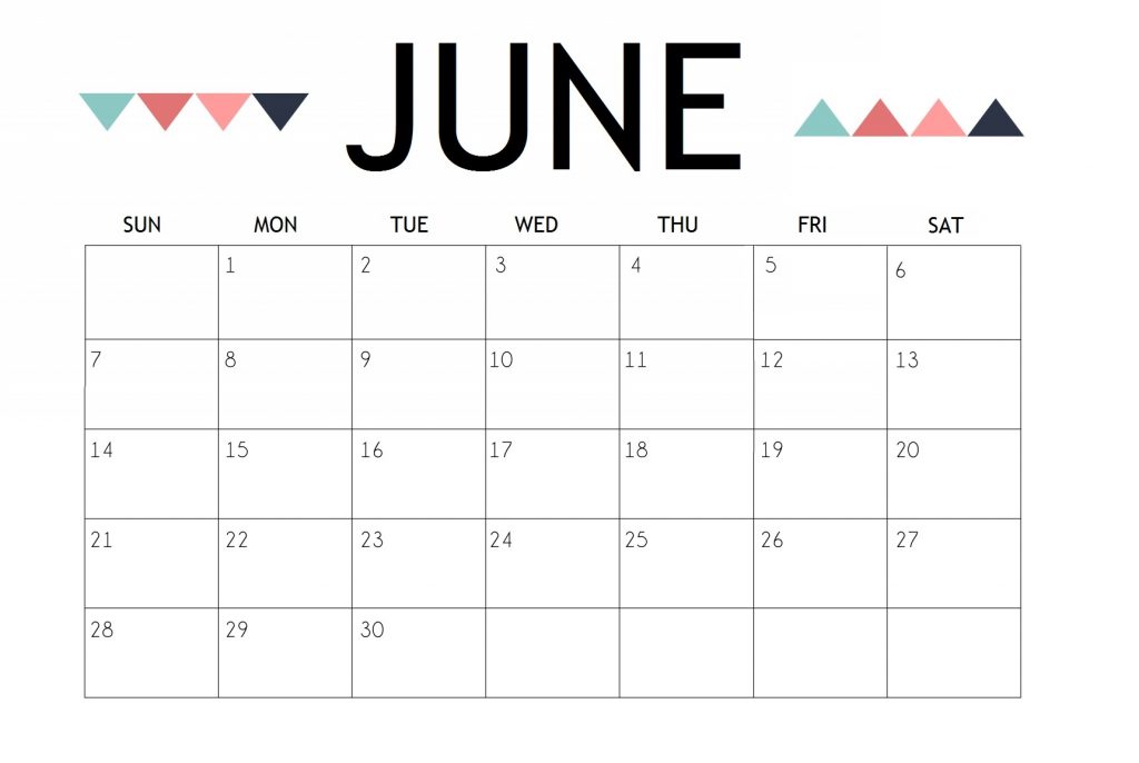 Best June 2020 Calendar