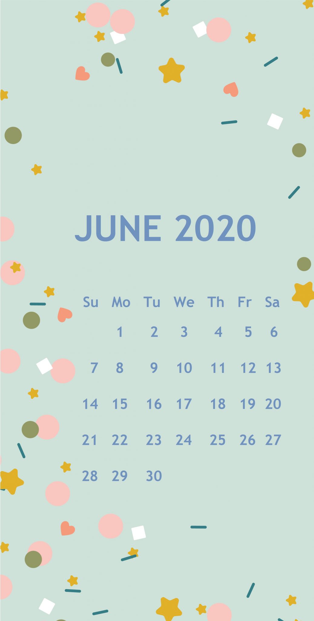 June 2020 iPhone Wallpaper