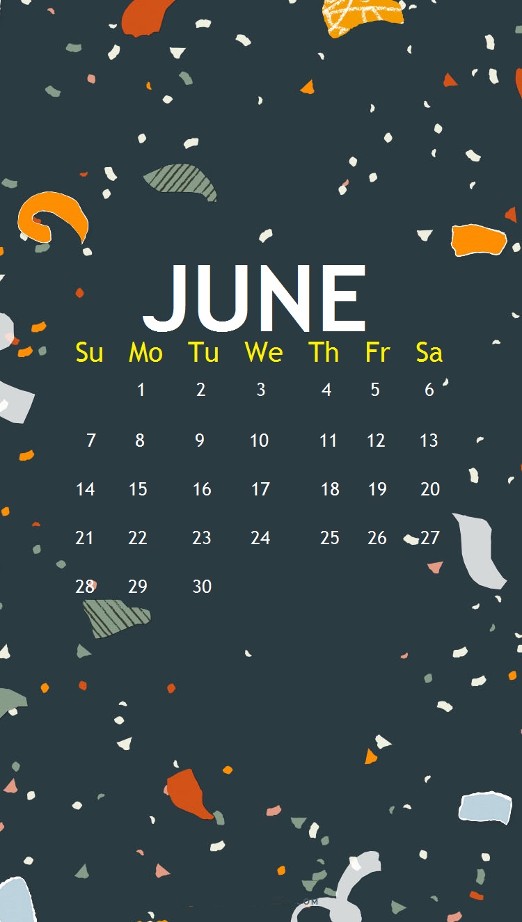 iPhone June 2020 Calendar