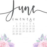 Floral June 2020 Wall Calendar