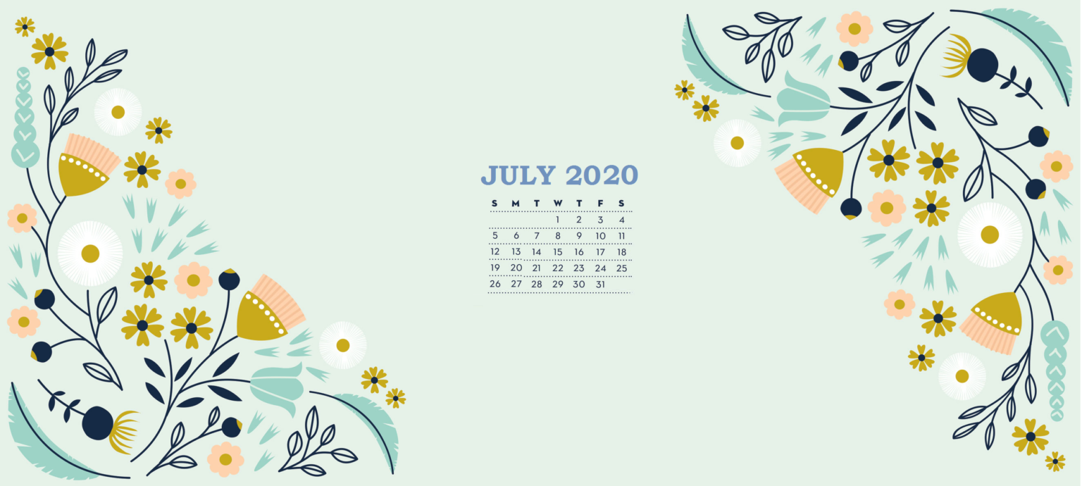July 2020 Wallpaper Background