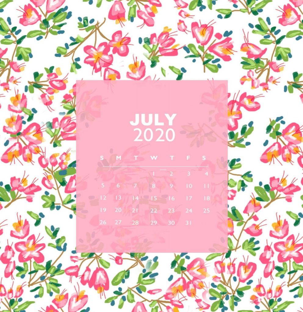 iPhone July 2020 Wallpaper Calendar