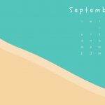 September 2020 Beach Calendar Wallpaper