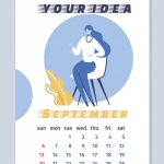 Print September 2020 Desk Calendar