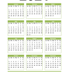 2021 Portrait Holidays Calendar
