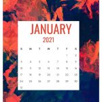 January 2021 Cute Calendar Design