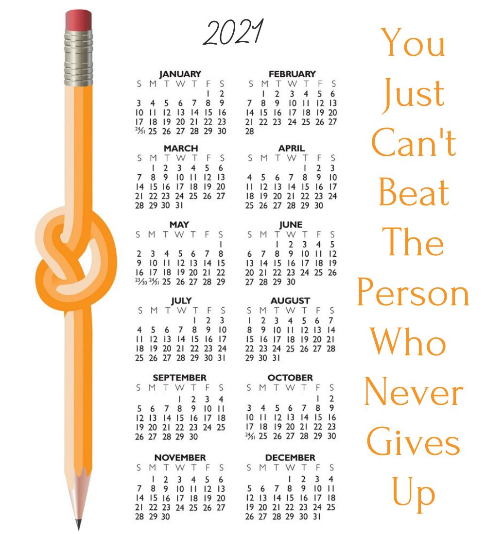 Inspirational 2021 Calendar with Quotes, Sayings