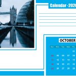 October 2020 Wall Calendar Template