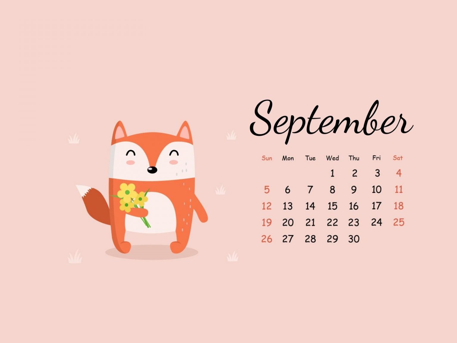 September 2021 Calendar Wallpaper