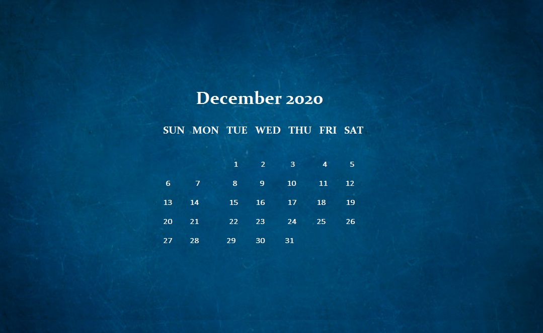 December 2020 Desktop Wallpaper Download