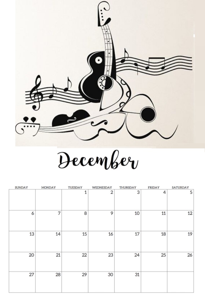 December 2020 Wall Calendar For Home