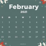 February 2021 Flower Calendar Printable