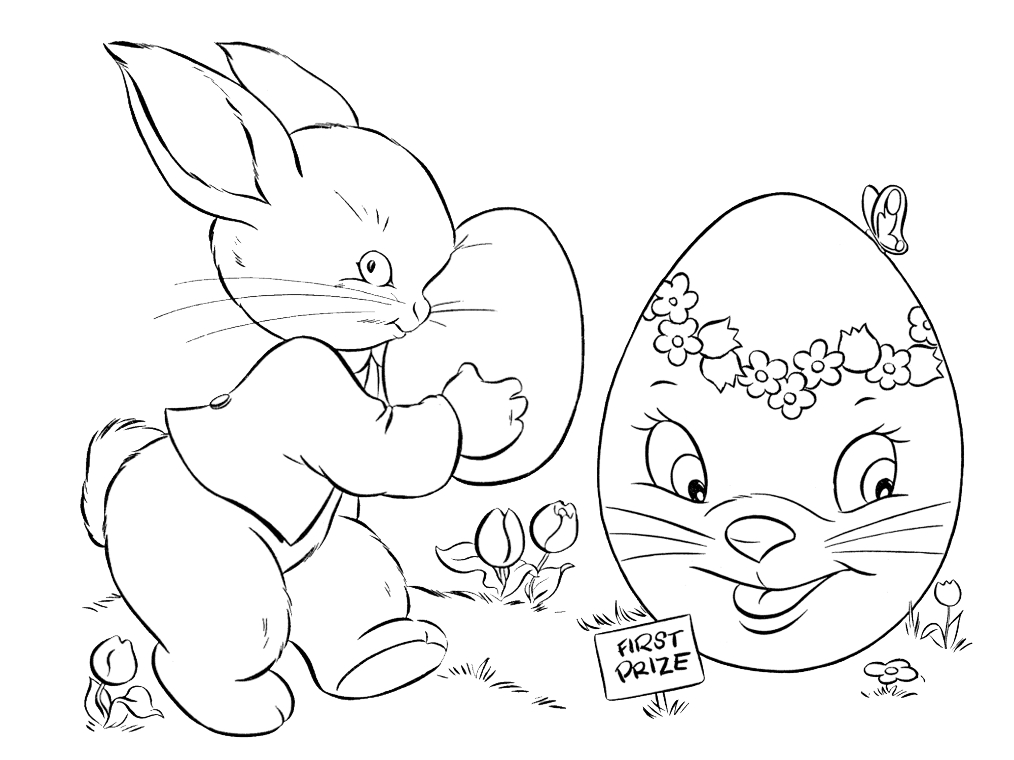 Free Easter Coloring Pages for Kids and Adults
